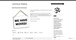 Desktop Screenshot of blog.learningbyshipping.com